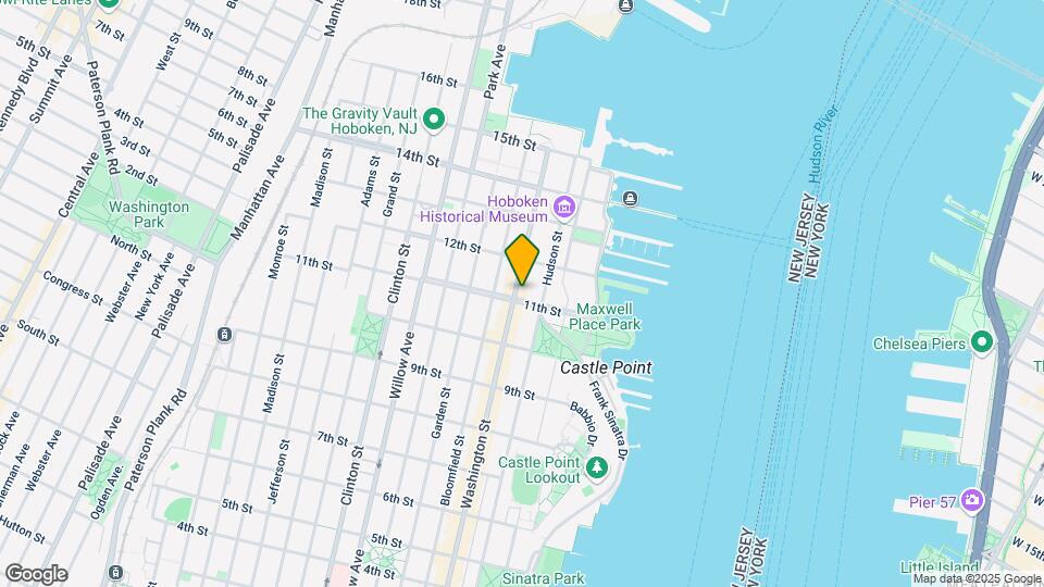 1105 Washington St Map and Location Details