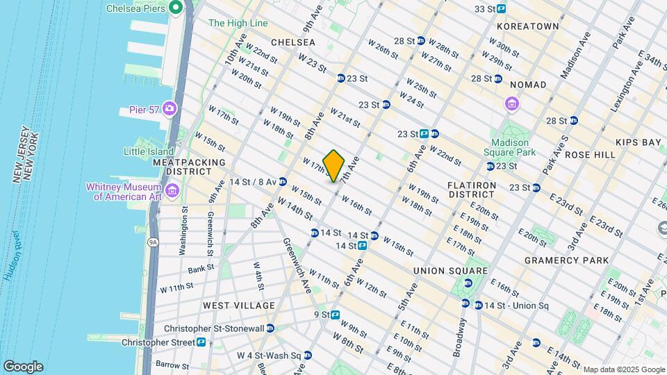 201 W 16th St Map and Location Details