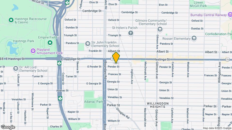 3787 Pender St Map and Location Details