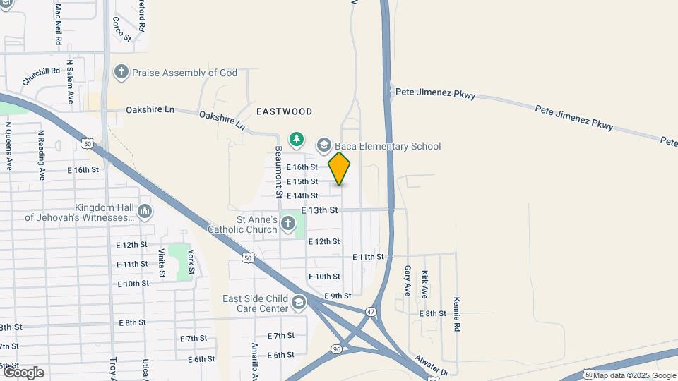 2845 E 14th St Map and Location Details