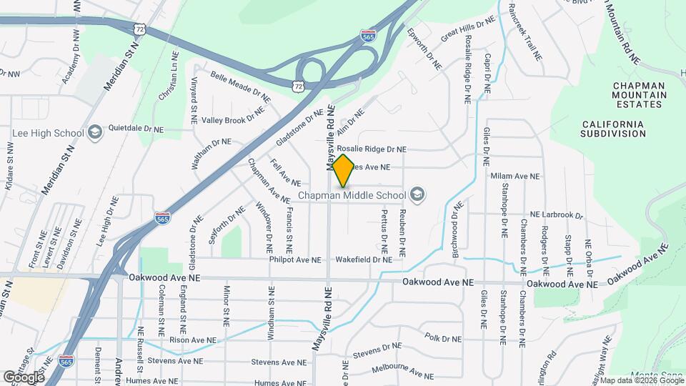 2211 Penhall Dr NE Map and Location Details