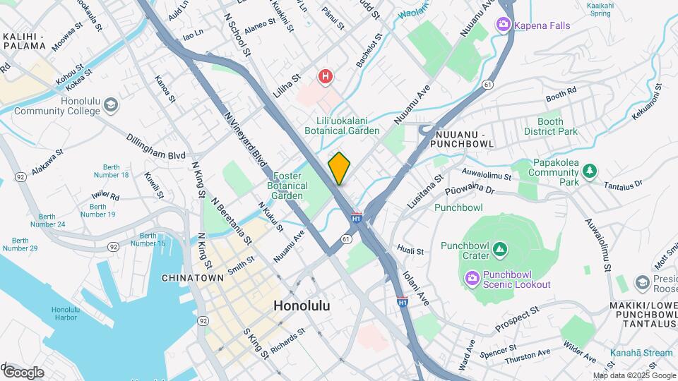 1551 Nuuanu Ave Map and Location Details
