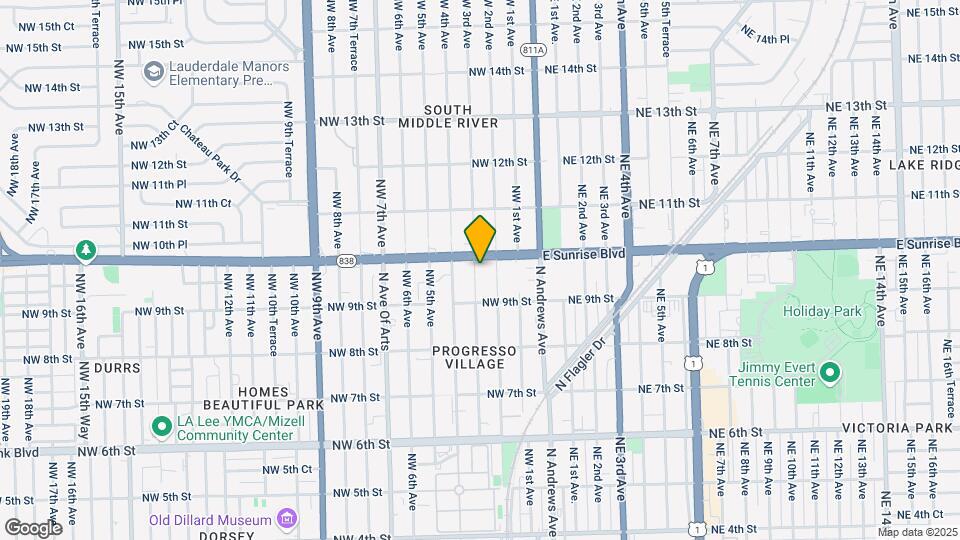 932 NW 3rd Ave Map and Location Details
