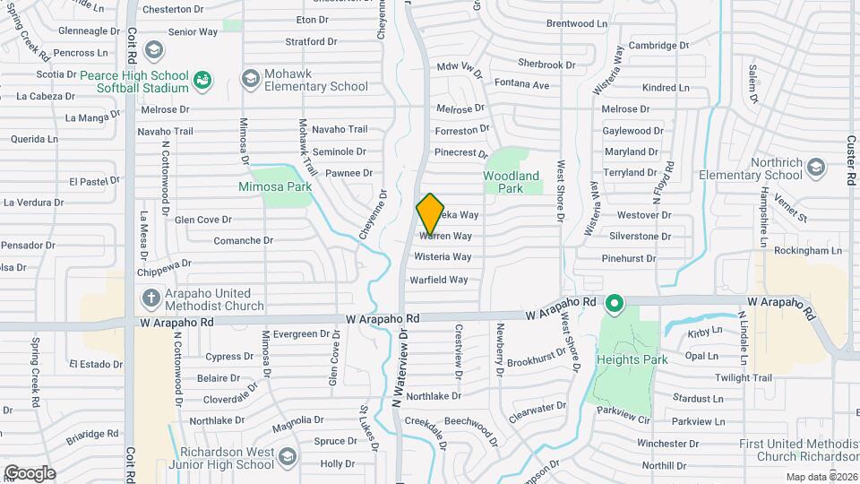 923 Warren Way Map and Location Details