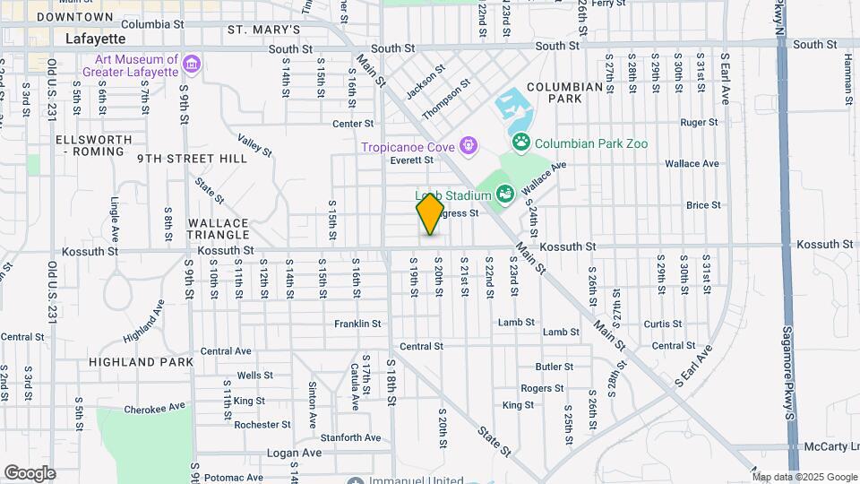 1910 Kossuth St Map and Location Details