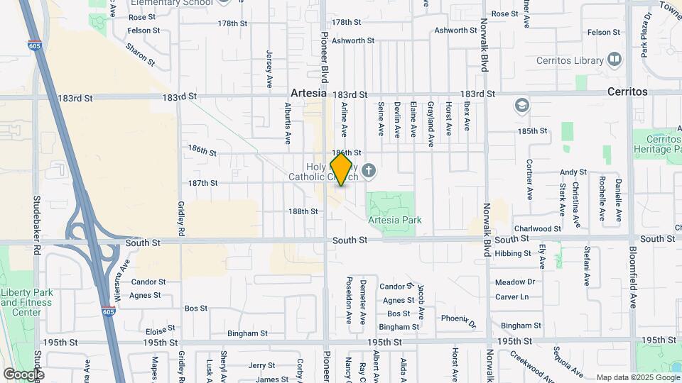 18713 Arline Ave Map and Location Details