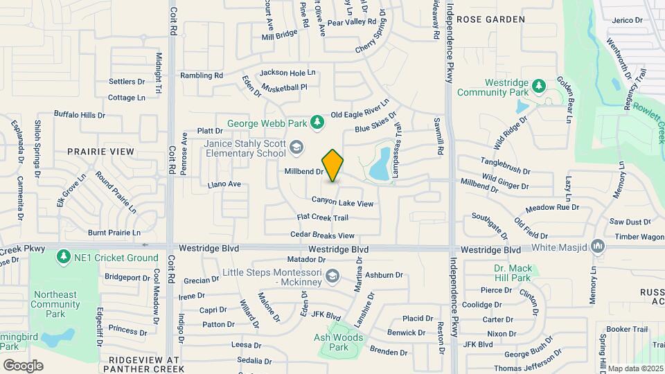 1212 Cypress Springs Trail Map and Location Details