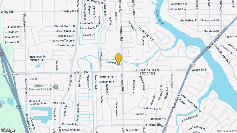 2630 Jammes Rd Map and Location Details