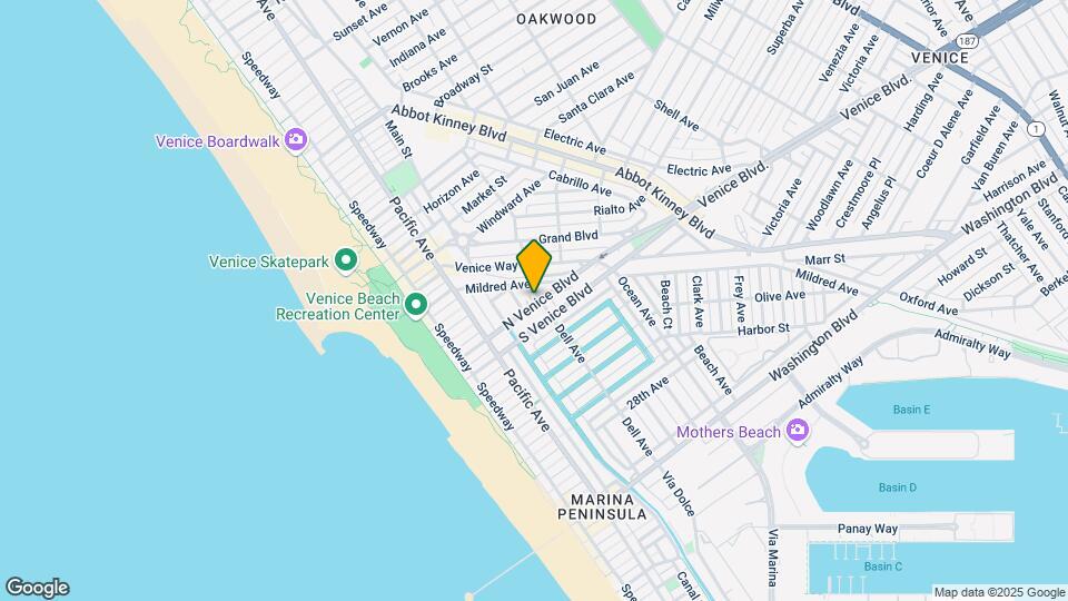 315 N Venice Blvd Map and Location Details
