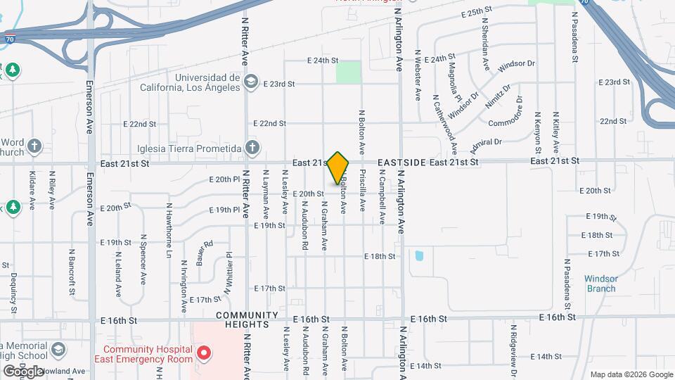 5834 E 20th St Map and Location Details