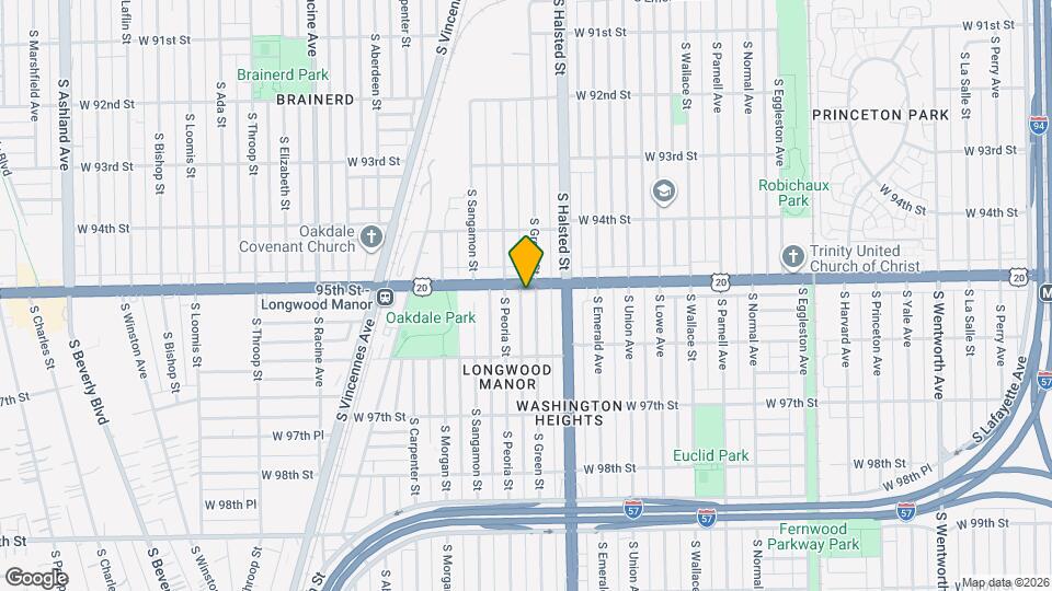 9508 S Green St Map and Location Details