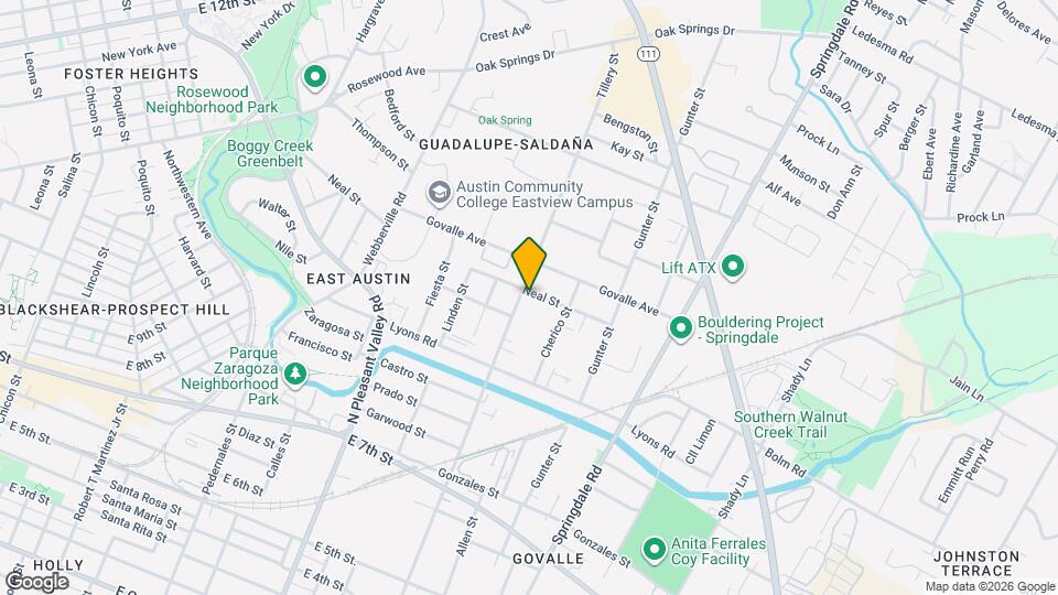 1105 1/2 Tillery St Map and Location Details