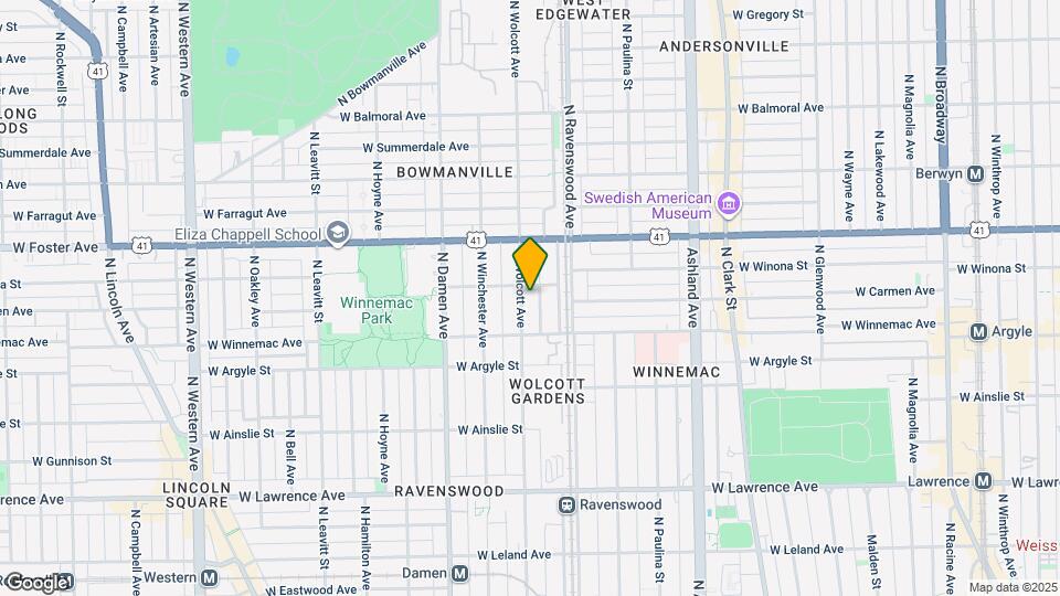 5067 N Wolcott Ave, Unit 1 Map and Location Details