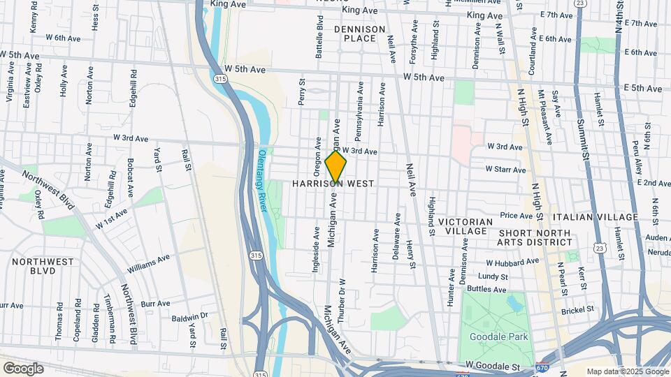 449 W 2nd Ave-Unit -1 Map and Location Details