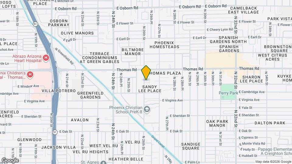 2606 E Windsor Ave Mapa y Detalles de la Ubicación