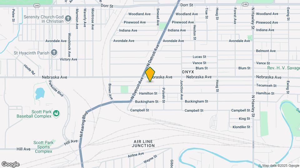 1546 Tecumseh St Map and Location Details
