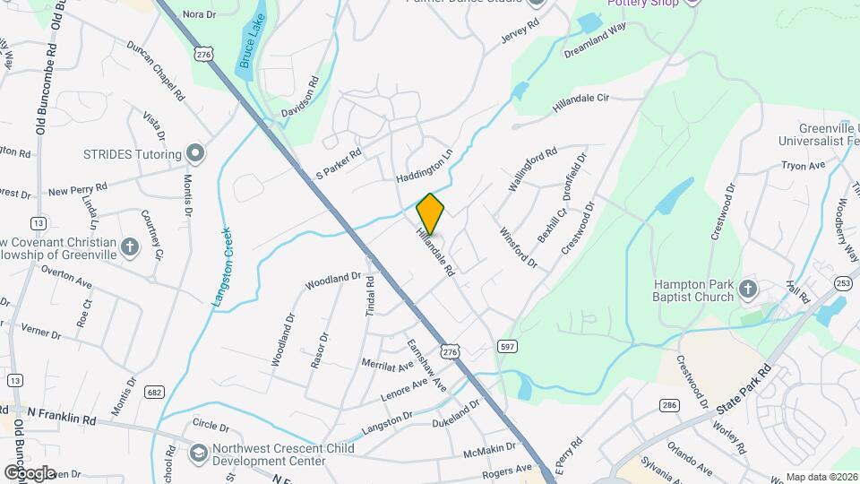 314 Hillandale Rd Map and Location Details