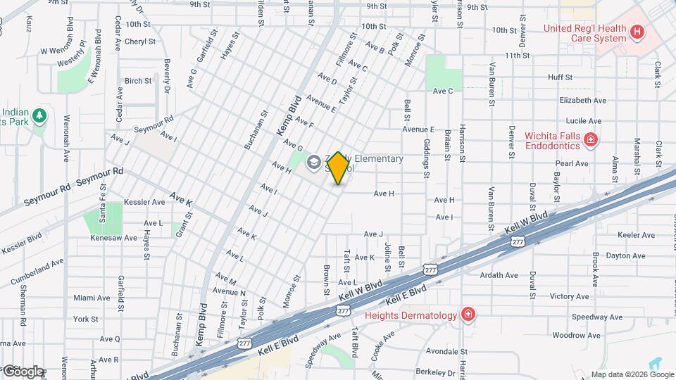 1712 Monroe St Map and Location Details