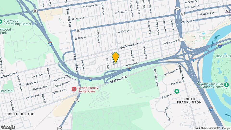 442 S Yale Ave Map and Location Details