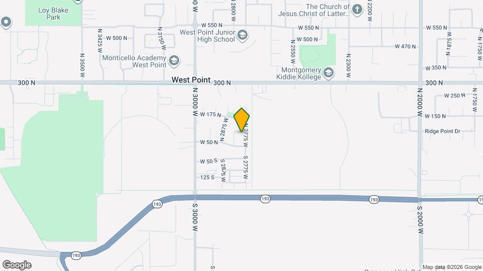 93 N 2775 W Map and Location Details