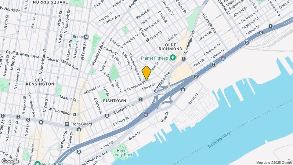 820 E Thompson St Map and Location Details