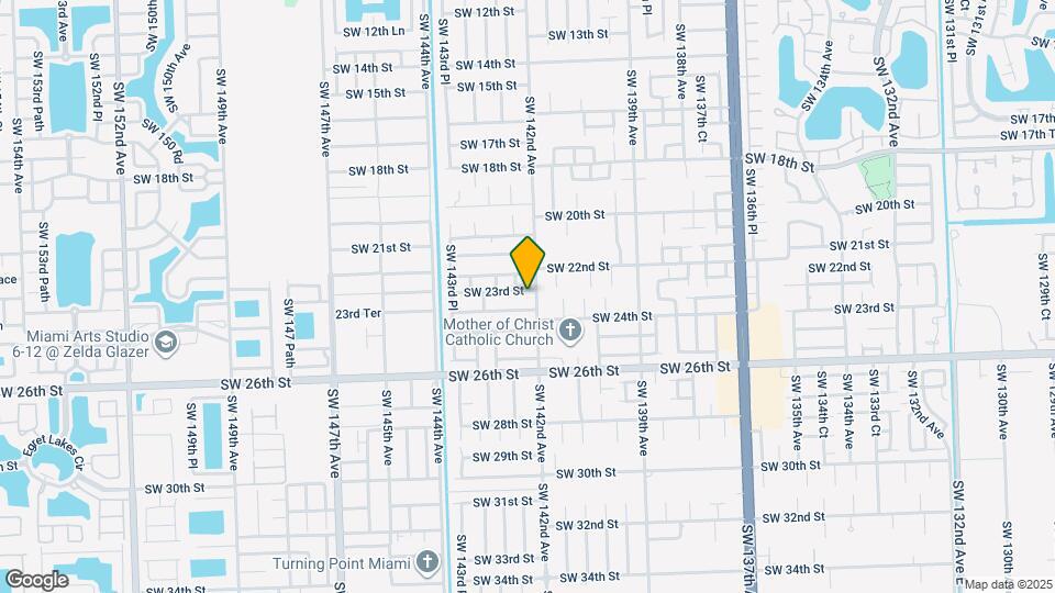 14208 SW 23rd St Map and Location Details