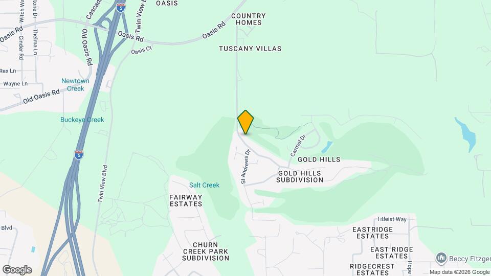 1855 Gold Hills Dr Map and Location Details