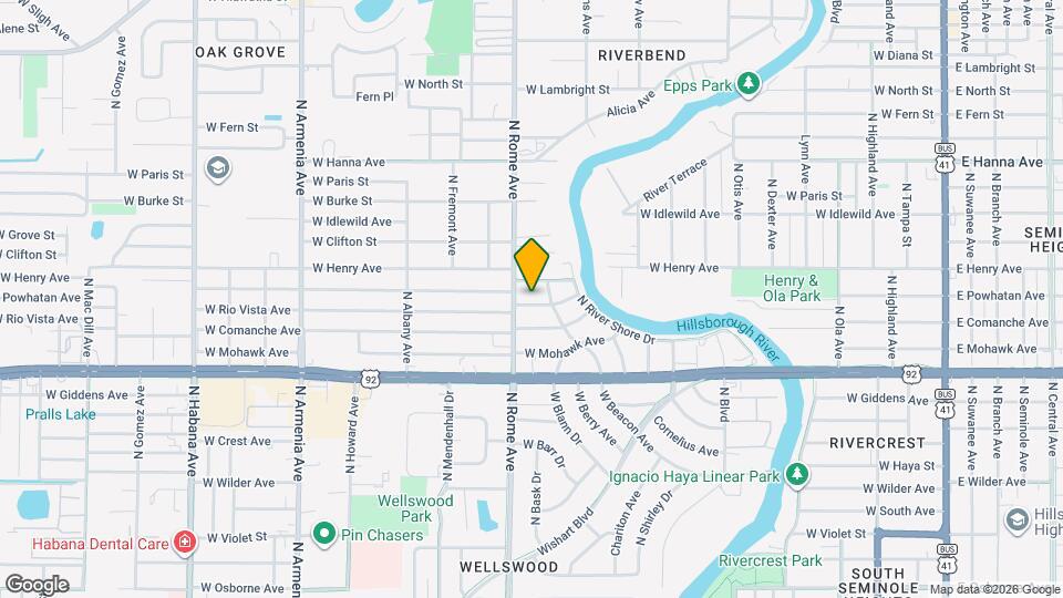 1513 W Rio Vista Ave Map and Location Details