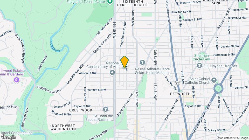 4508 15th St NW Map and Location Details