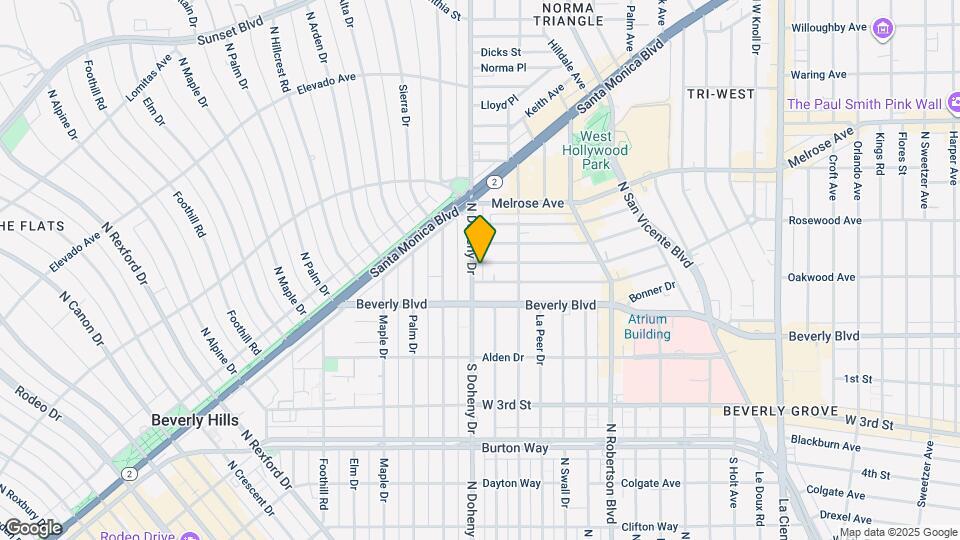 360 N Doheny Dr, Unit 360 Map and Location Details