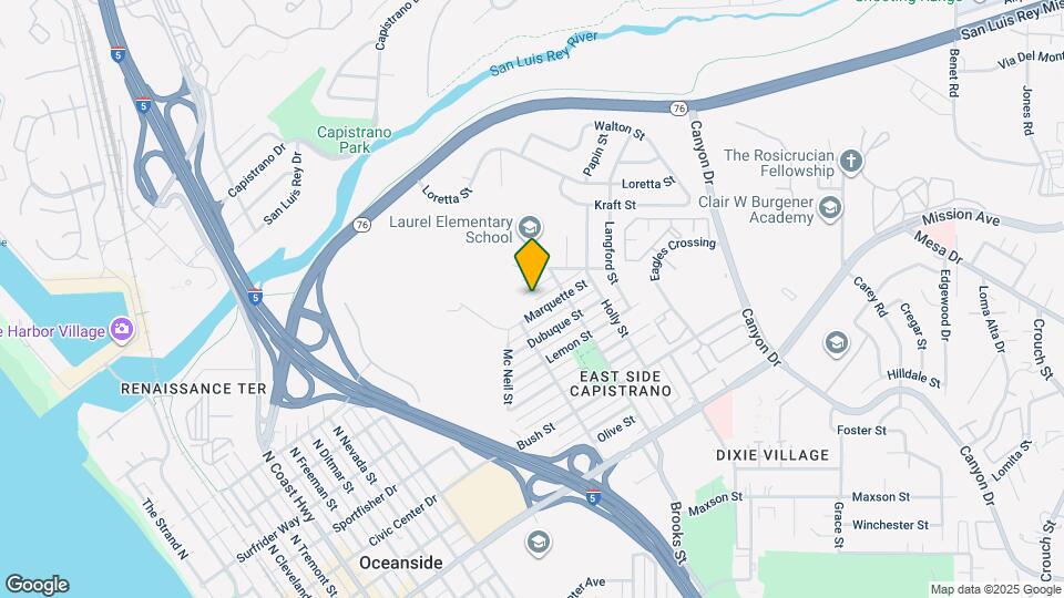 1417 Shoshone St Map and Location Details