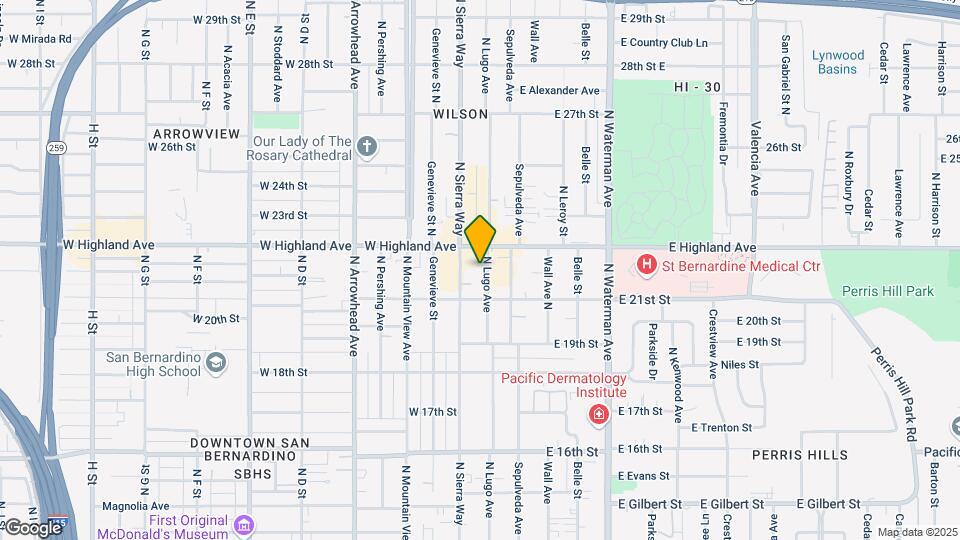 2158-2162 N Lugo Ave Map and Location Details