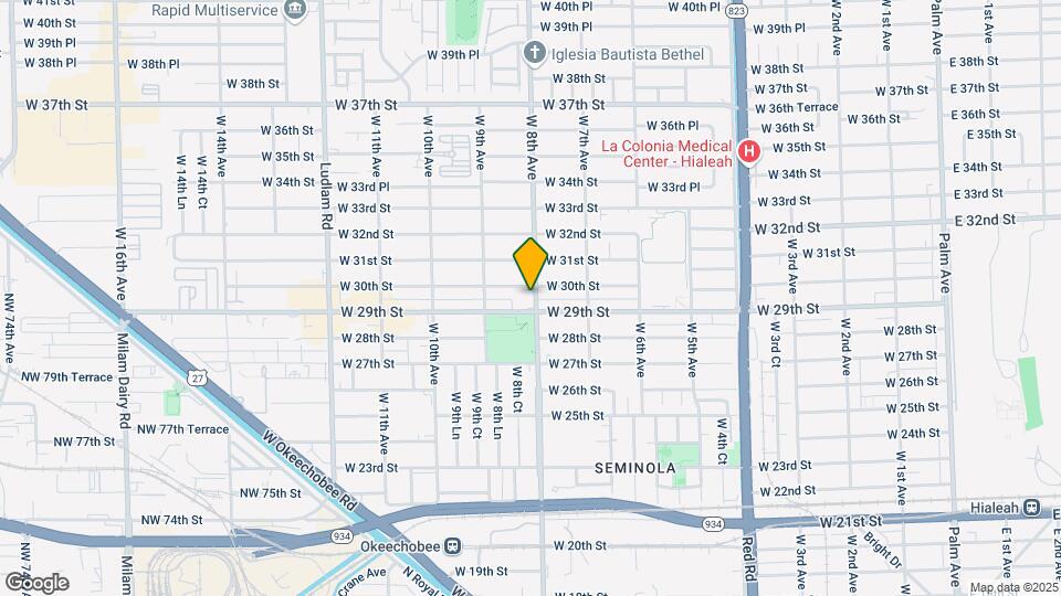 2972 W 8th Ave Map and Location Details
