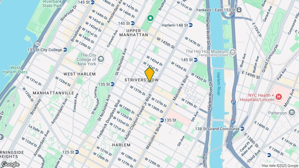 206 W 139th St Map and Location Details