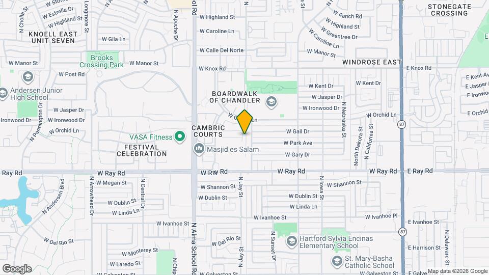 1133 N Jay Pl Map and Location Details