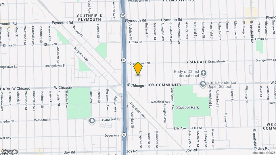 9555 Longacre St Map and Location Details