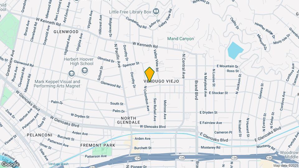 1236 N Columbus Ave, Unit 24 Map and Location Details