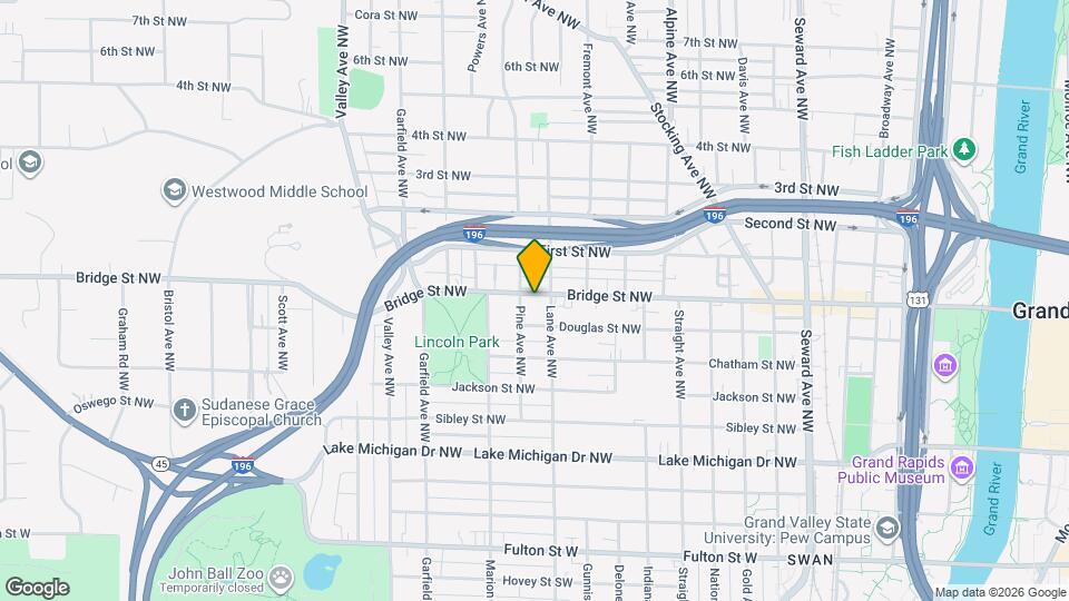 1012 Bridge St NW Map and Location Details