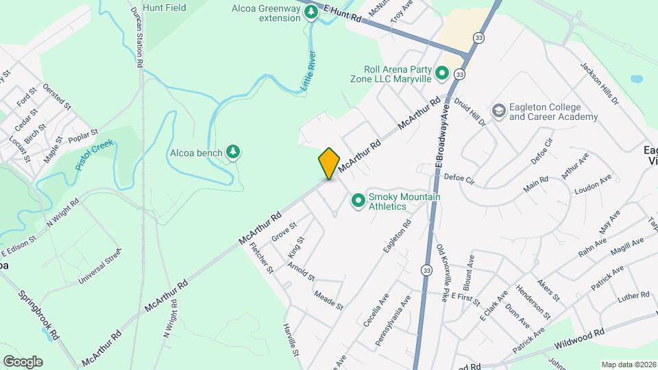 1208 McArthur Rd Map and Location Details