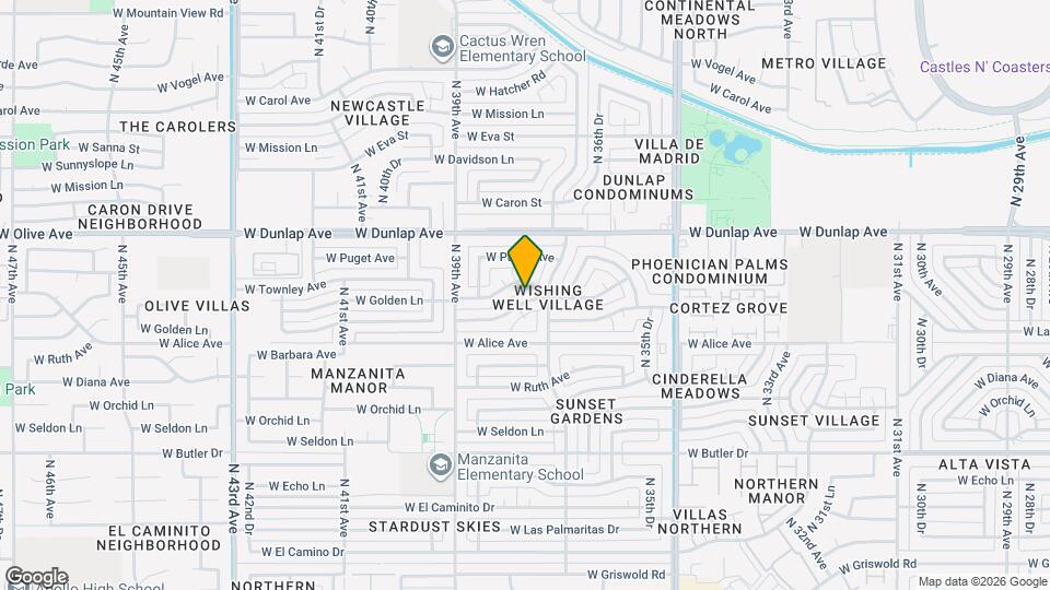 3718 W Townley Ave Map and Location Details