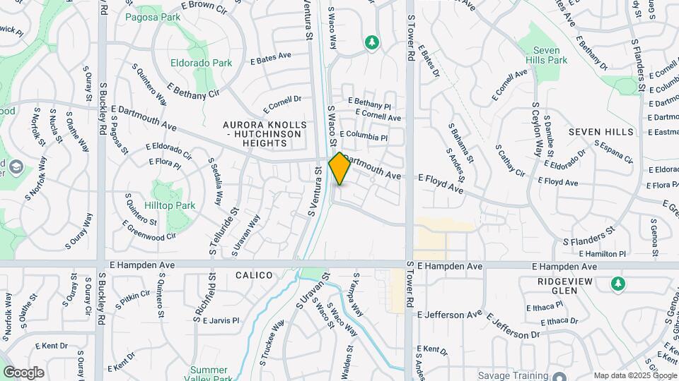 3261 S Waco Ct-Unit -G Map and Location Details