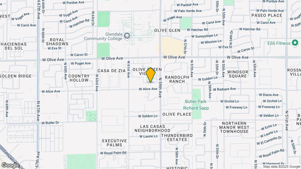 5937 W Golden Ln Map and Location Details