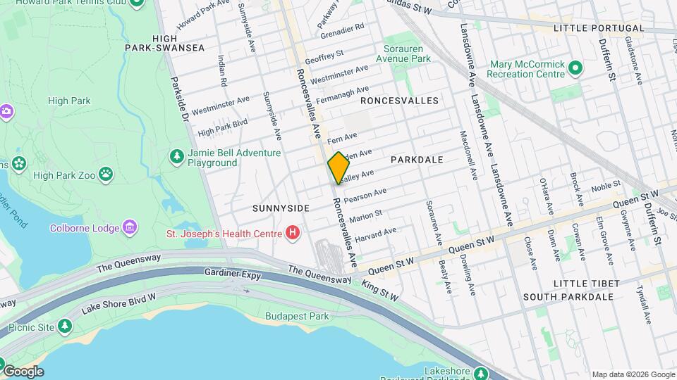 115 Roncesvalles Ave, Unit 3 Map and Location Details