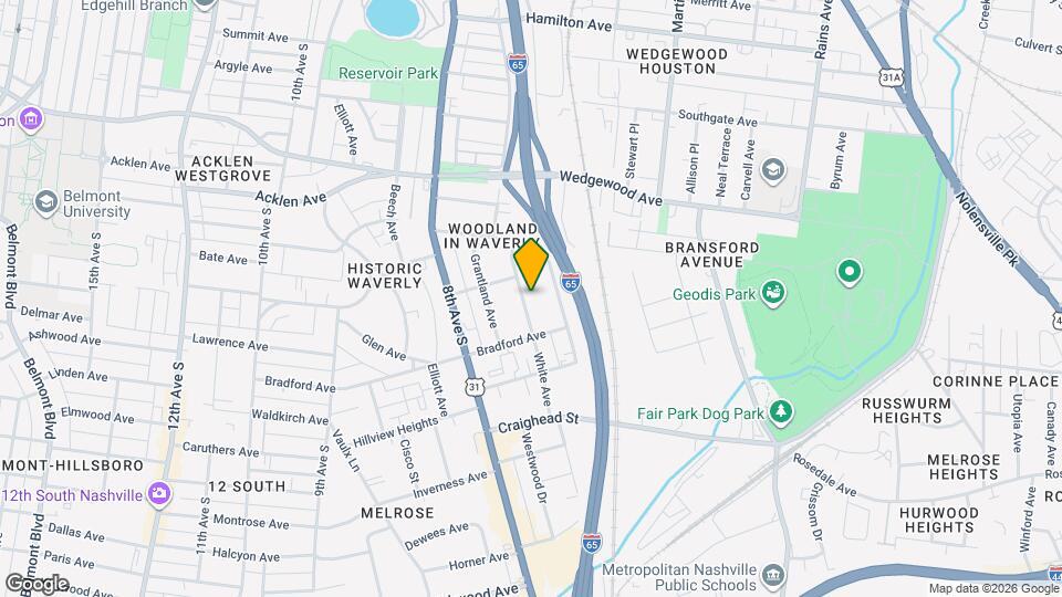 2206B White Ave Map and Location Details