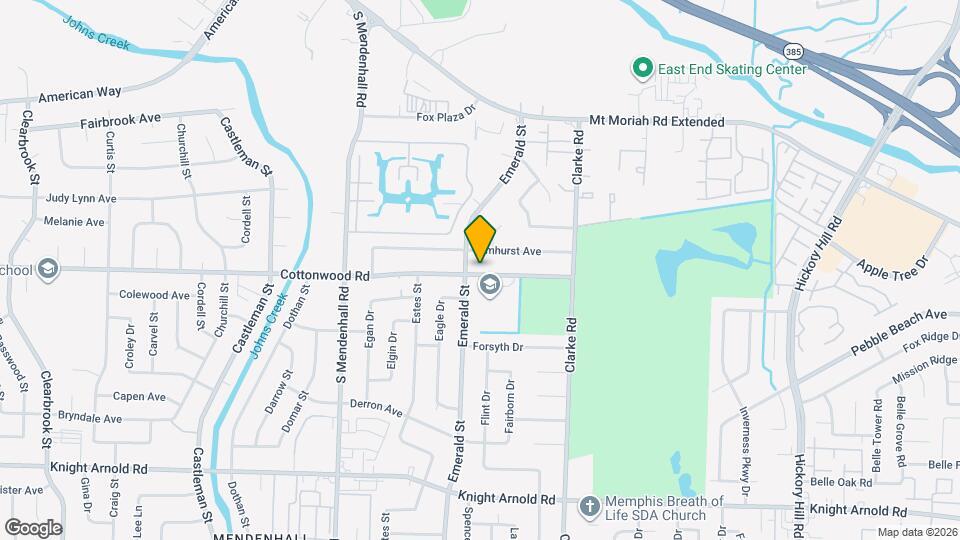 5512 Cottonwood Rd Map and Location Details