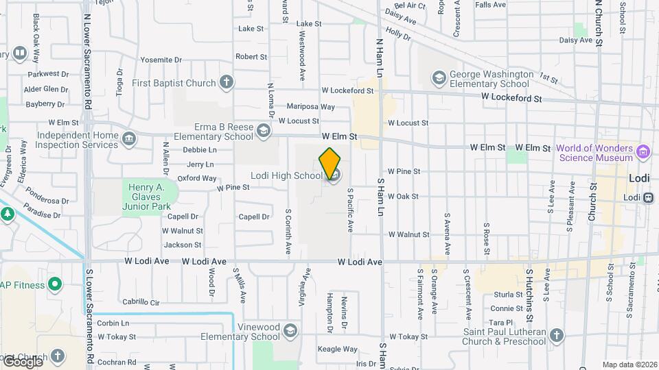 1335 W Walnut St Map and Location Details