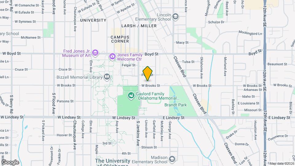 1223 Monnett Ave Map and Location Details