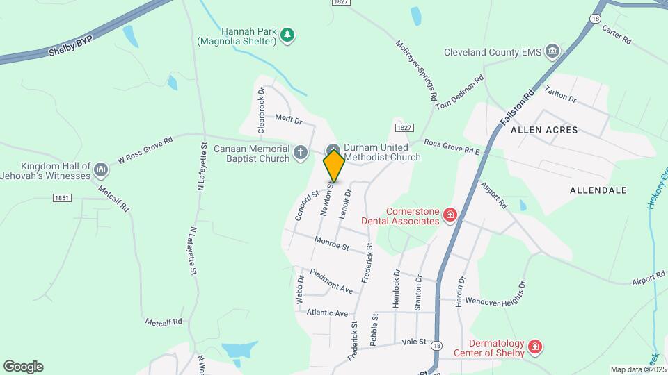 1400 Newton St Map and Location Details