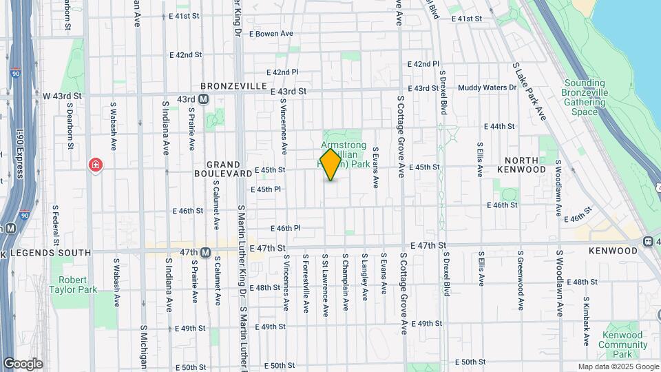 4527 S St Lawrence Ave Map and Location Details