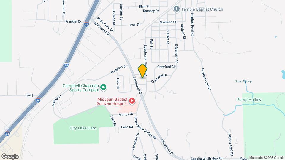 601 Sappington Bridge Rd Map and Location Details